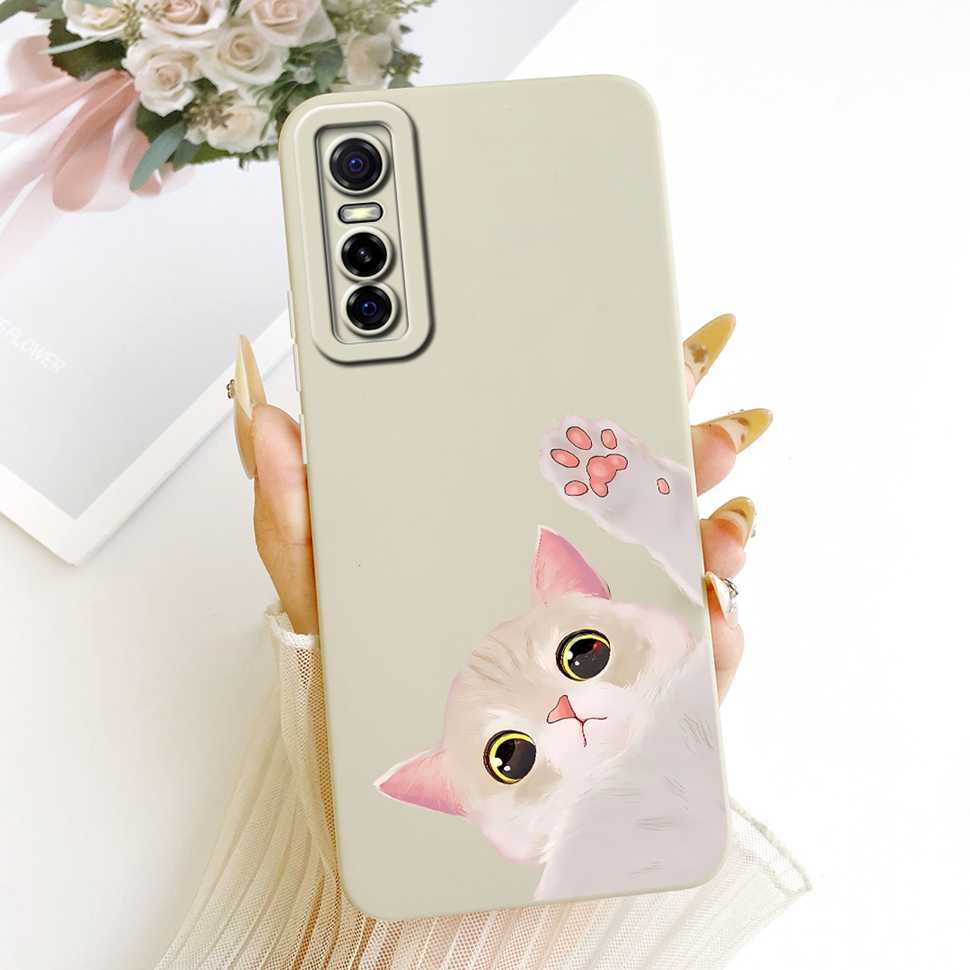 Einfaches Design Print Für vivo Y73s 5G V2031A Hülle Silikon Rückseite Für Vivo Y73S Y 73s 5G 6.44" Stoßfeste Handyhüllen Bumper