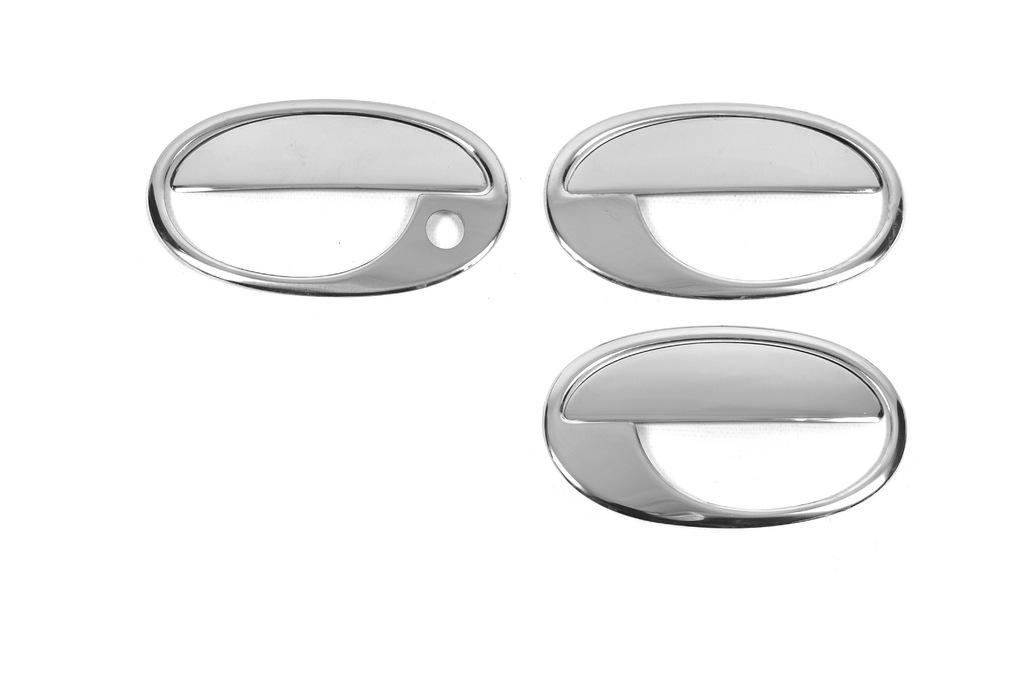 

Накладки на ручки с обводкой (3 двер., нерж.) для Opel Combo 2002-2012 гг