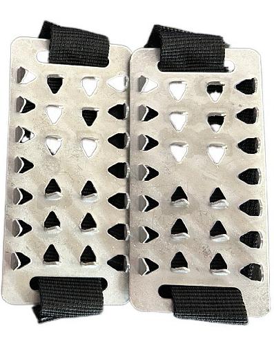 

2 шт. Регулируемые снегоступы из нержавеющей стали с системой - Сверхпрочные зимние приспособления для лазания, ходьбы, вождения