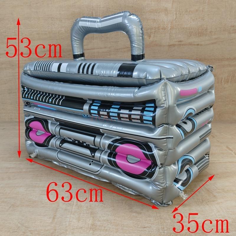 Radio Opblaasbare IJsemmer Buiten Bier Drank Picknick IJskist Bar Ktv Creatieve Decoratie Kit gray