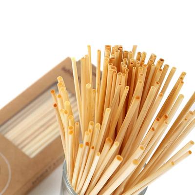 100 Pcs Organic Natural Wheat Drinking Straws Natural Wheat Eco-friendly Biodegradable for Cocktail Drinking Party Bar Drinkware