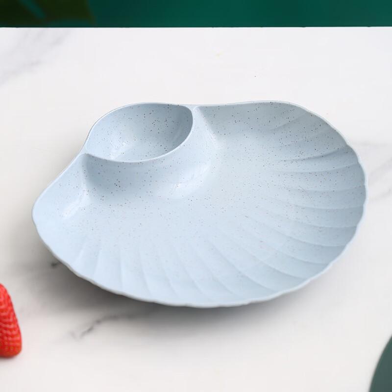 Shell-shaped Wheat Straw Dinner Plate