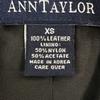 ANN TAYLOR Genuine Leather Coat Women’s XS Black(USED)