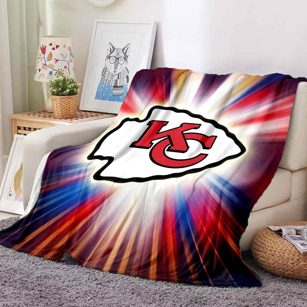 Kansas City Chiefs Flannel Blanket, High quality Comfortable for All Seasons, Home Decor, Warmth and Comfort