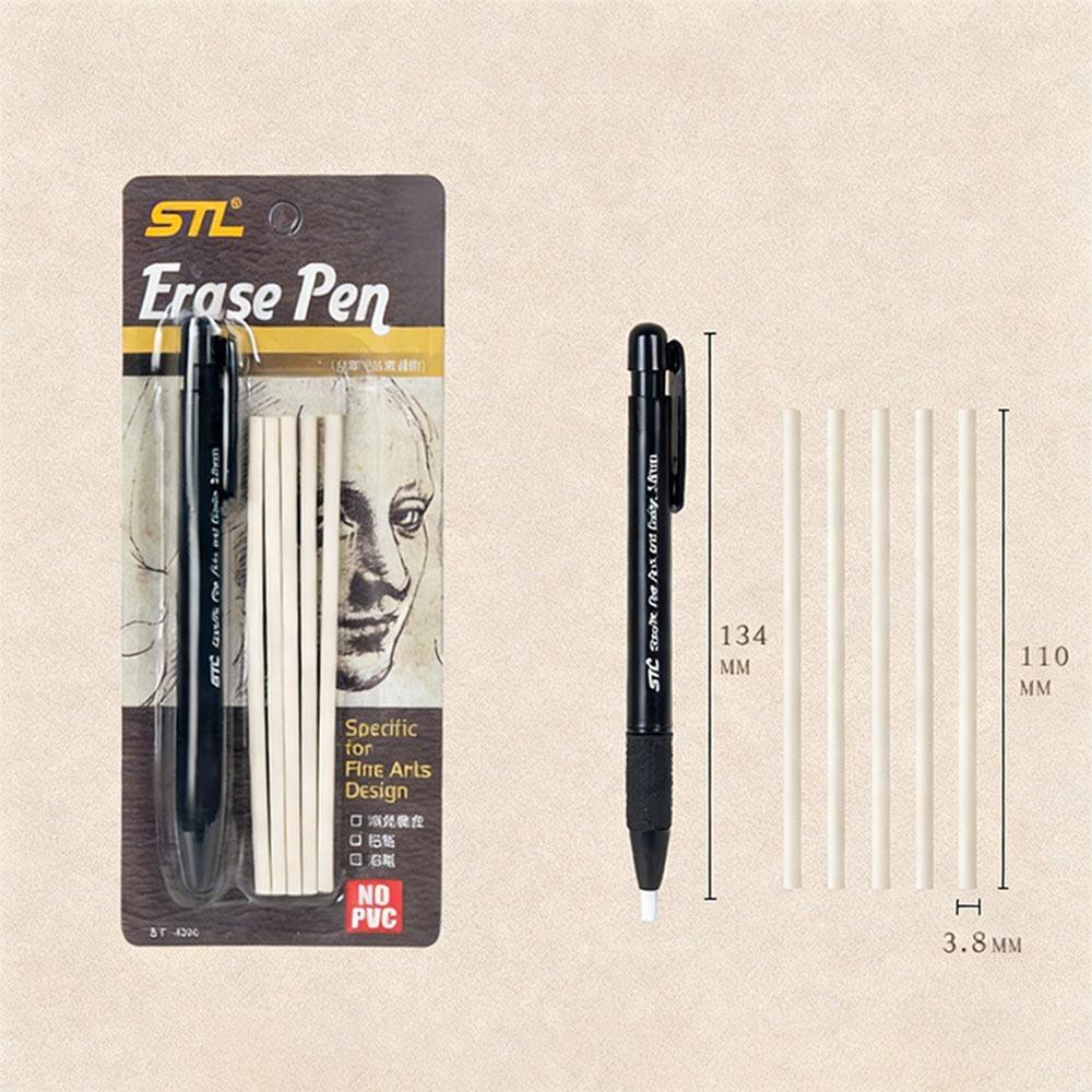 with Refills Highlight Eraser Set Mechanical Precision Eraser Eraser Pen Art Drawing 1 Set