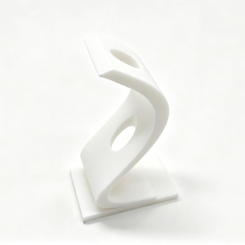 Modern Matte Spiral Flower Vase Unique Abstract Geometric Design For Tabletop Home Office Bedroom Decor