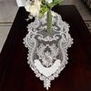 Luxury Lace Flower Embroidery Table Flag Runner Cloth Cover Tablecloth Party Christmas Wedding Table Decoration And Accessories