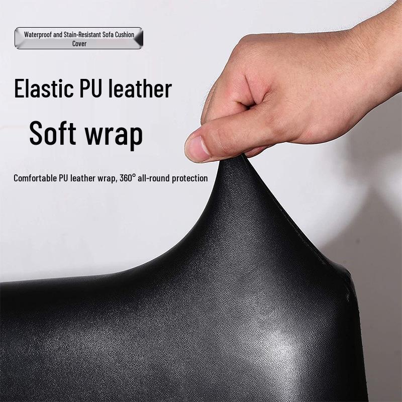 Waterproof Leather Chaise Lounge Sofa Cushion Cover for All Seasons