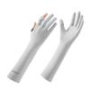 Summer Ice Silk Gloves for Women's Non Slip New Sunshade Light and Breathable Cycling Driving Touch Screen Thin Long Gloves