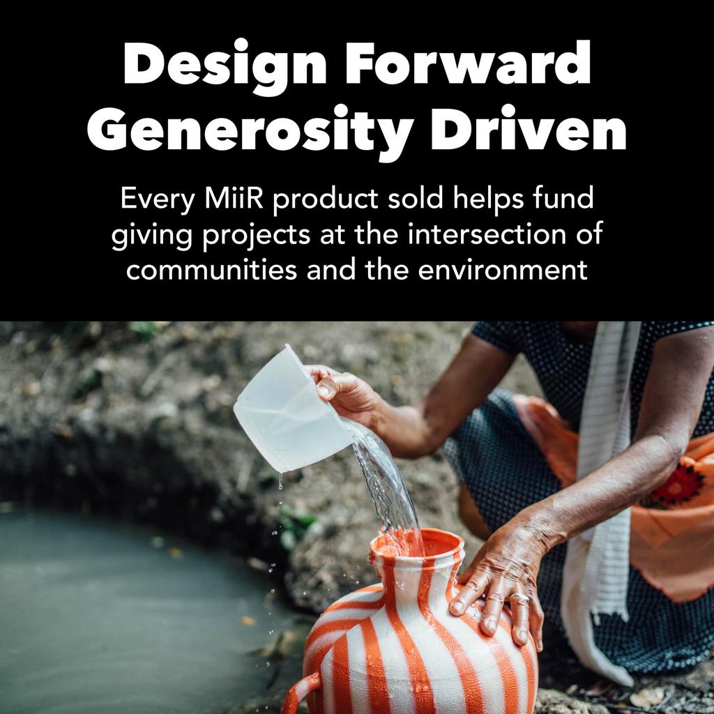 MiiR Camping Cup 12oz Double Wall Vacuum Insulated Stainless Steel with Slide Lid - Splash-Resistant