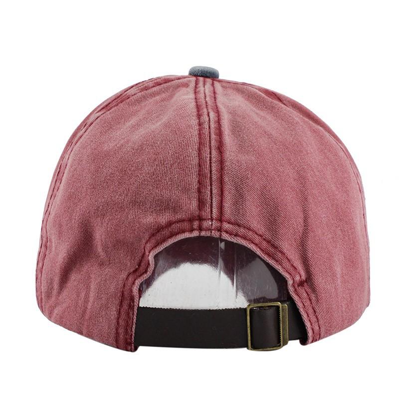 Pure Cotton Color Matching Baseball Cap Neutral Casual Cap Adjustable Sun Hat Four Seasons Wide Brim Hat Casual Versatile