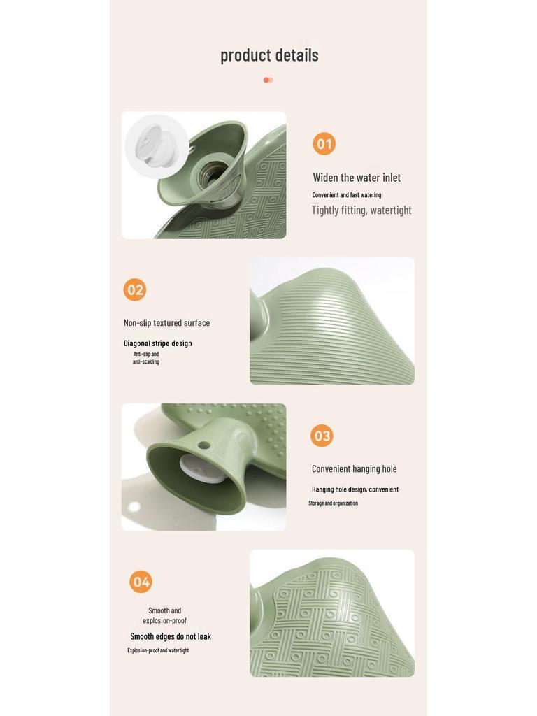 Thickened Explosion-Proof Hot Water Bottle Hand & Baby Warmer for Winter