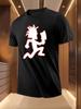 Graphic Tshirt - Bold Running Figure with Axe Print Tee -...