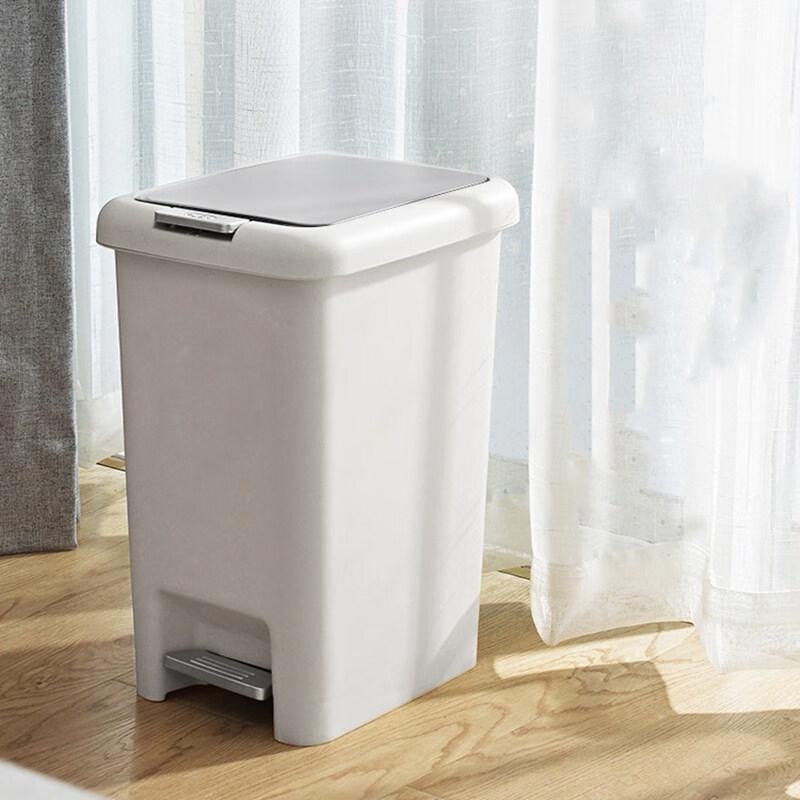 Mabalo Japanese Style Foot Pedal Trash Can 10L (2-Pack)