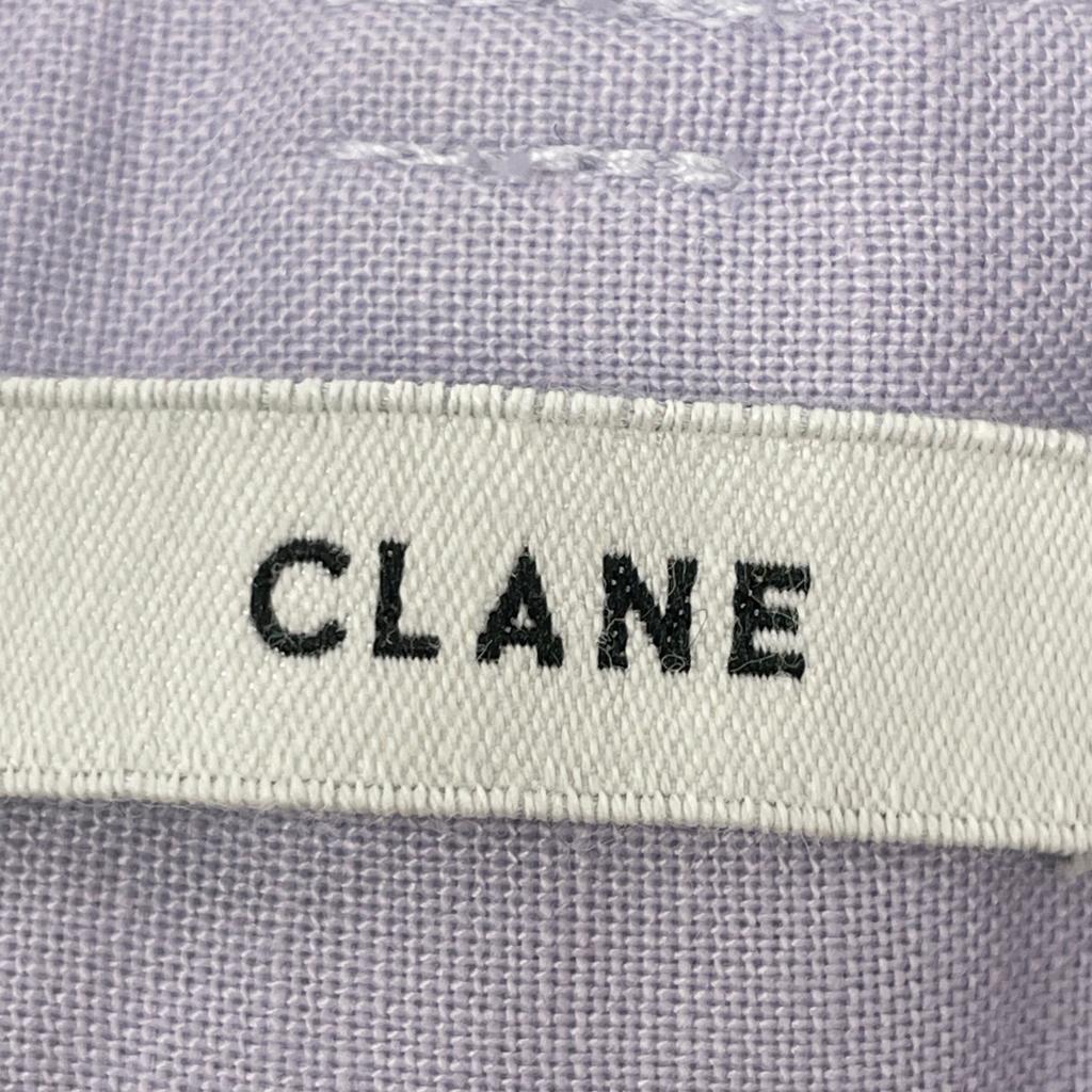 CLANE 16110-7322 Purple Curve Line Pants Bottoms 2 purpleUsed