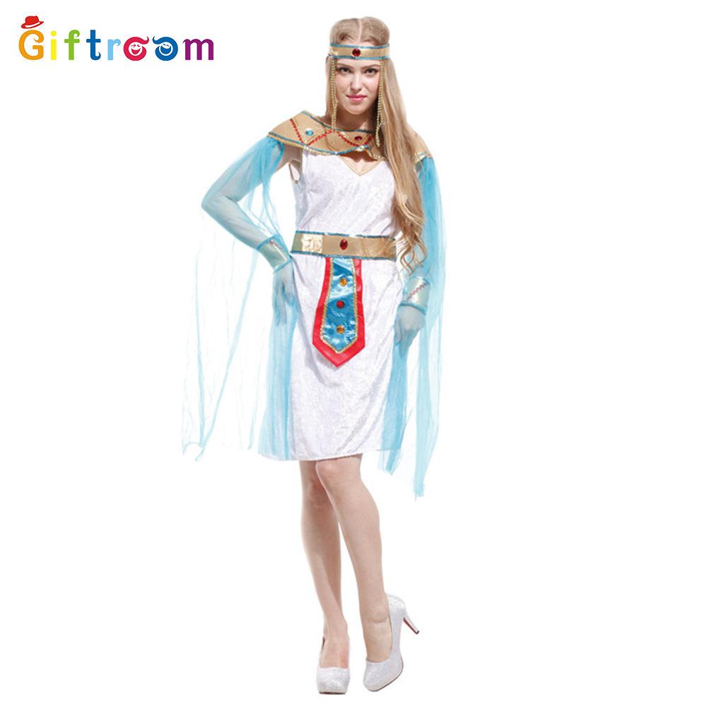 

Египетский Шик Костюм Фараона Для Женщин Роскошная Полиэстеровая Дизайнерская Ткань