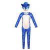 (Sonic, 190) Sonic Cosplay Costume Jumpsuit Party Fancy Dress Bodysuit for Kids Adults