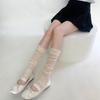 Leg Warmers Women Ballet Style Solid Color Long Socks Stockings Women Jk Lolita Girls Kawaii Ruffle Socks Foot Cover Leg Warmers