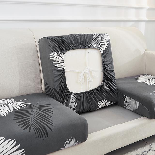 Printing Sofa Seat Cushion Cover For Furniture Elastic Protector Covers Pets Washable Removable Livingroom Sofas Cushion Case