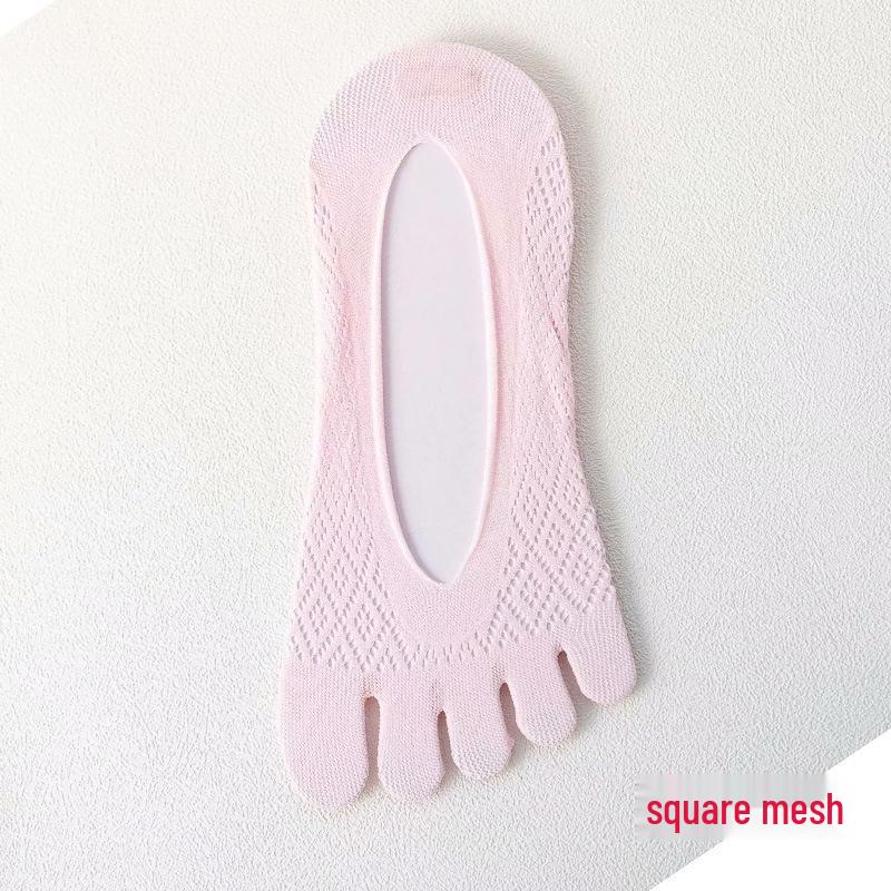 

Женские ультратонкие дышащие сетчатые носки с пятью пальцами - Нескользящие, влагоотводящие летние чулки One Size 34-39 Women