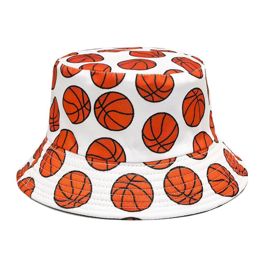 Basketball Football Pattern Bucket Hats Women Men Summer Outdoor Sunscreen Panama Baseball Game Party Celebration Decorative Ha