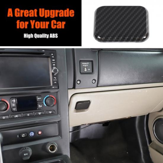 Carbon Fiber ABS Glove Box Switch Cover Trim For Hummer H2 2003-2007