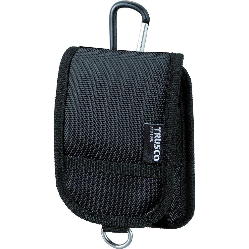 TRUSCO Compact Tool 1 145 x 95 x 40 65 mm Belt Loop Wide Type for Easy Storage of Super with Carabiner Case, Wide, Pocket, Black, mm, Width,