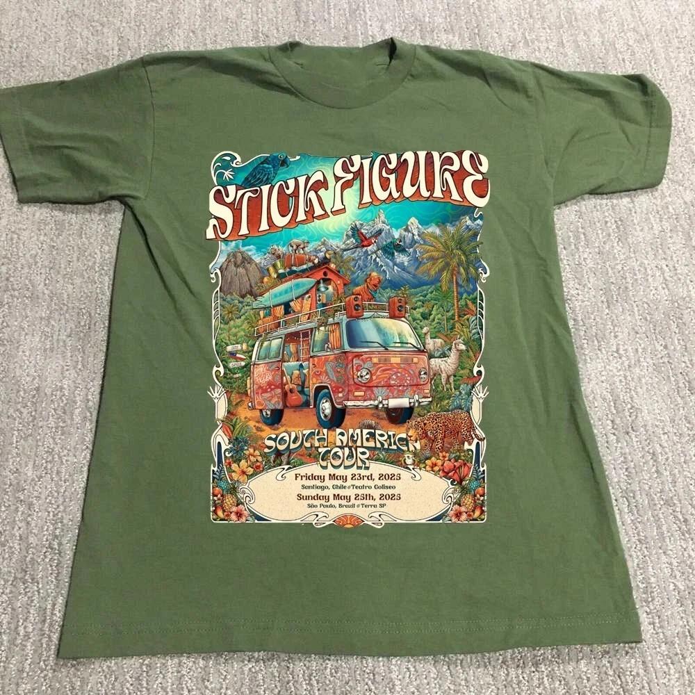Stick Figure Band South America 2023 Tour T-Shirt Unisex S-4X Unisex T-Shirt L