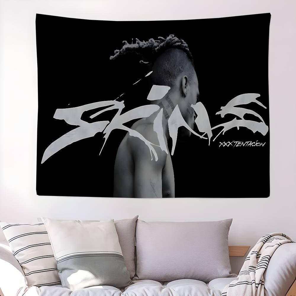 Rapper Music Albums XXX-Tentacion Hippie Wall Hanging Tapestries Bohemian Wall Tapestries Mandala INS Home Decor