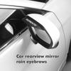For 2pcs Carbon Fiber Car Rearview Mirror Eyebrow Rain Cover Ceed Rio K5 K2 Optima Soul Picanto Stonic Venga