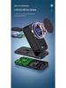 3-in-1 Foldable Wireless Charging Stand with Magnetic Cable for Fast Charging