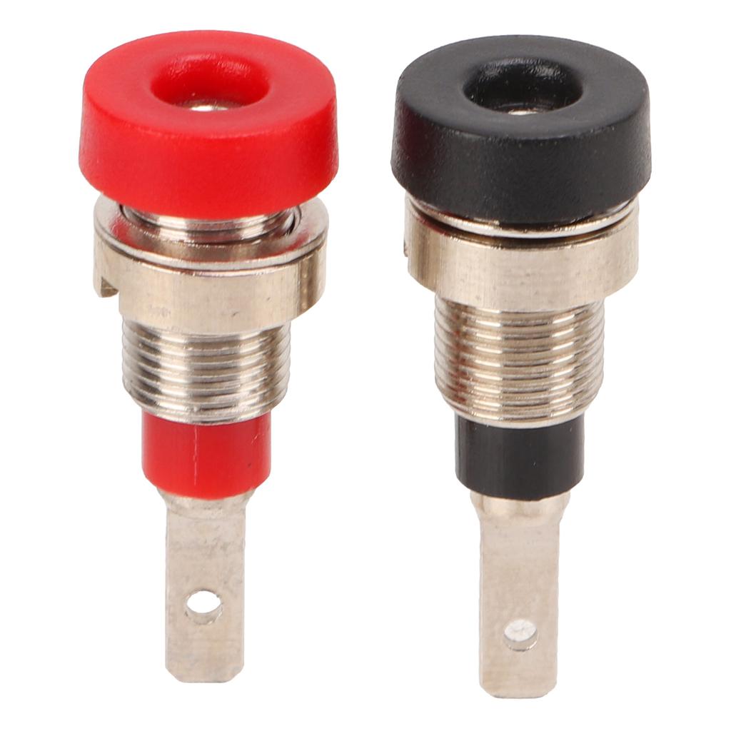 10 stk Banankontakt Messing 2mm Panelkontakt Kobling Terminaler for Industrielt Utstyr Biler