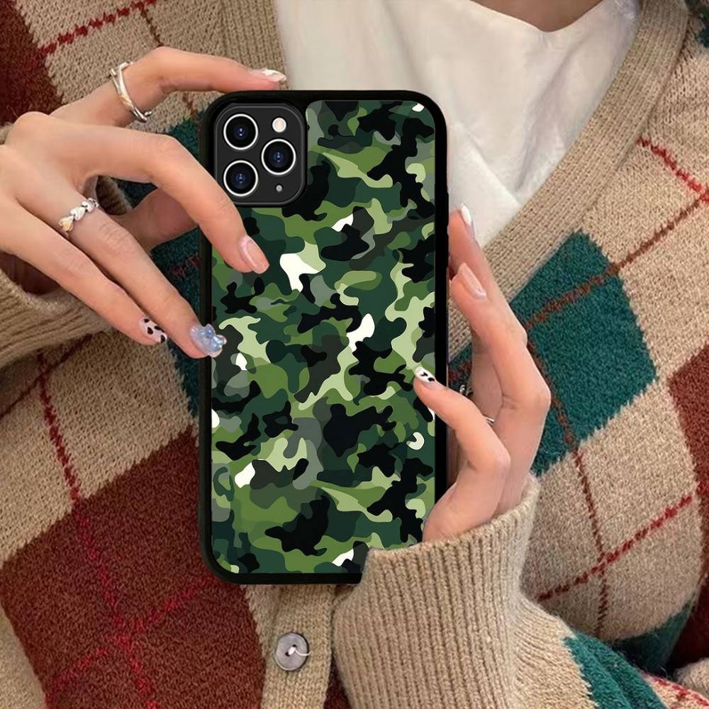 

Camouflage Camo Military Army Phone Case For IPhone 17 16 Pro Max 11 12 13 14 15 Hard PC+TPU Bracket Back Cover iPhone 15 pro
