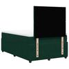 Box Spring Bed with Mattress Dark Green 120 x 200 cm Velvet