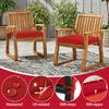 Outdoor Waterproof Cushion Cover, Garden Courtyard Sofa Rattan Chair Seat Pad Replacement, Anti-slip Lace-up Bench Cushion Cover
