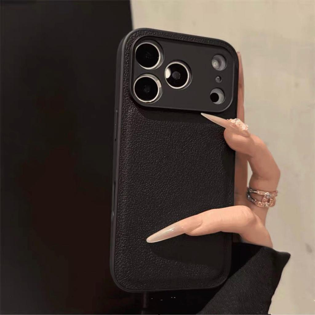 Autumn and Winter Premium Leather Apple 16 Mobile Phone Case IPhone17promax/15 Niche 14/13/12 Simple 11