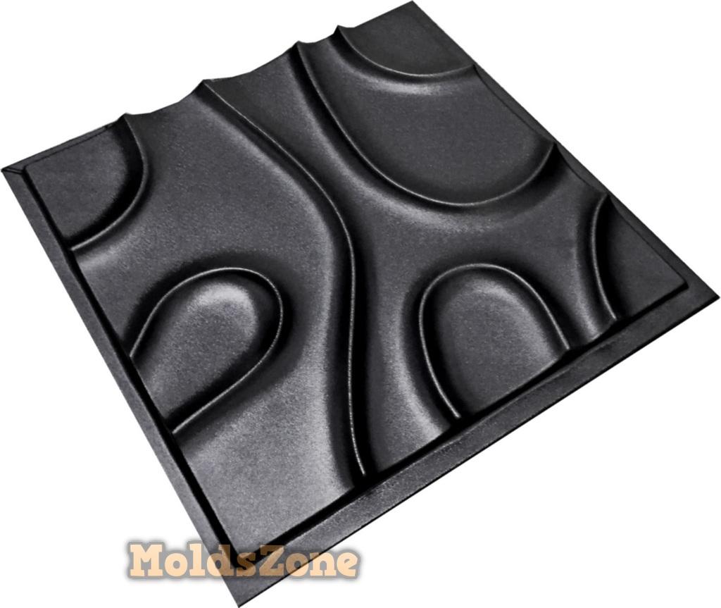 3D Wall Panel Mold for Gypsum, Plaster or Concrete Tile for Decorative Wall Panels 'Shaula'