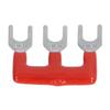 20pcs Fork Type Jumper Block Terminal Strips 400V 15A Jumper Block Workshops Fork Terminal Strip