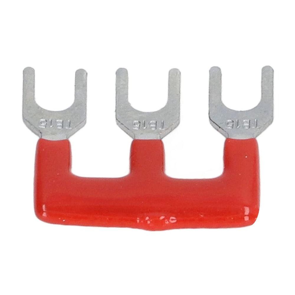 20pcs Fork Type Jumper Block Terminal Strips 400V 15A Jumper Block Workshops Fork Terminal Strip