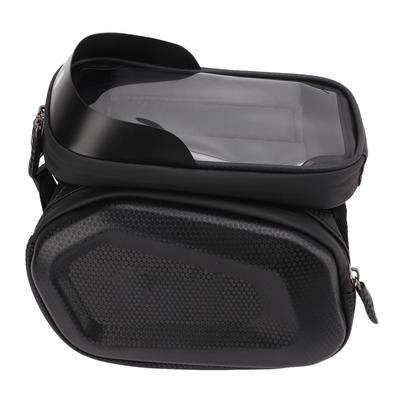 Bike Frame Bag PU Leather Waterproof Transparent Sun Visor Side Bags Stable Durable Bike Phone Bag