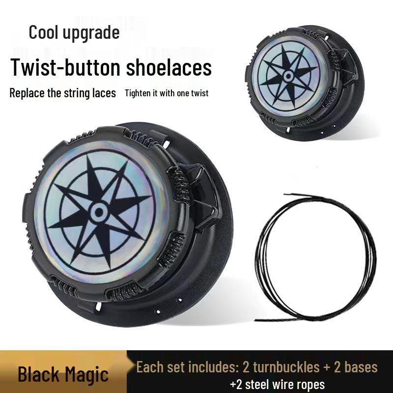 Uniwersalna Obrotowa Klamra do Butów - Outdoorowe Sportowe Leniwe Sznurowadła z Klamrą Drucianą Zapobiegającą Rozwiązywaniu