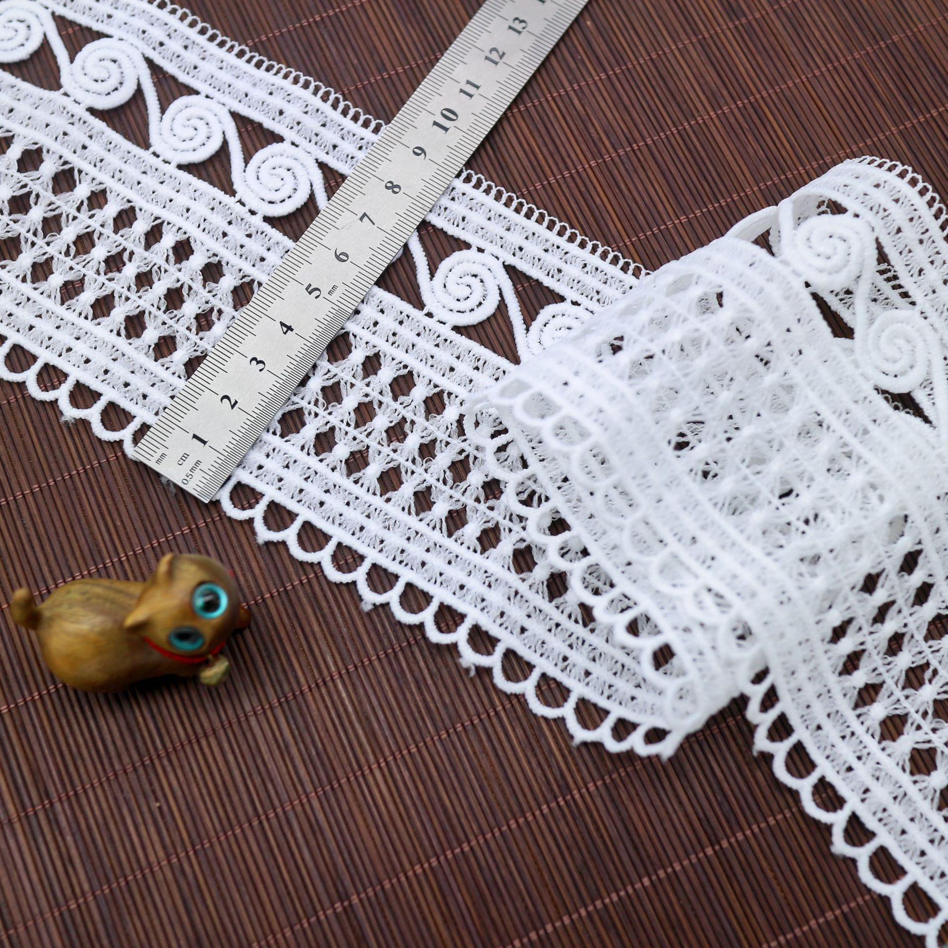 Одностороннее 9,2 см Водорастворимое Молочный Шелк Вышивка, E-commerce Лолита Ажурные Аксессуары, Женские Рукава для Юбки WM3023