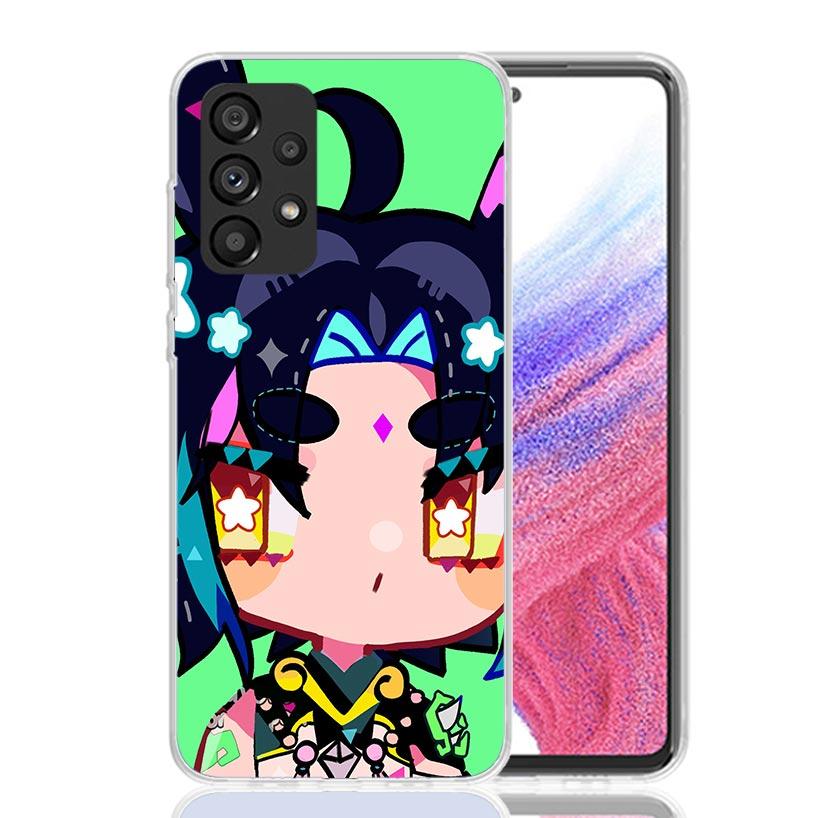 Genshin Impact Cute Star Eyes Phone Case For Samsung Galaxy A13 A14 A15 A16 A53 A54 A55 A56 A33 A34 A35 A36 A23 A24 A25 A26 A05S