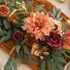 1Pc Simulation Flower 70.87 Inch Artificial Eucalyptus Rose Eucalyptus Wedding Table and Chair Decoration Rattan