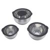 3-teiliges Rührschüssel-Set mit Deckel, 3-teiliges Reiben-Salatschüssel-Set aus Edelstahl zum Backen und Essen in der Küche