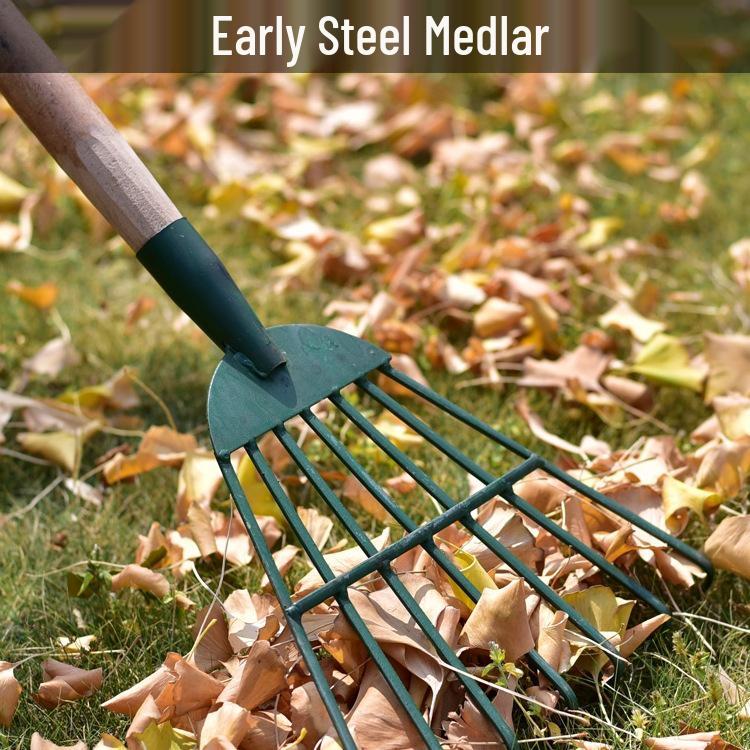

Steel Farm and Garden Rake – Ideal for Leaves and Grass Iron Rake (Single Head)