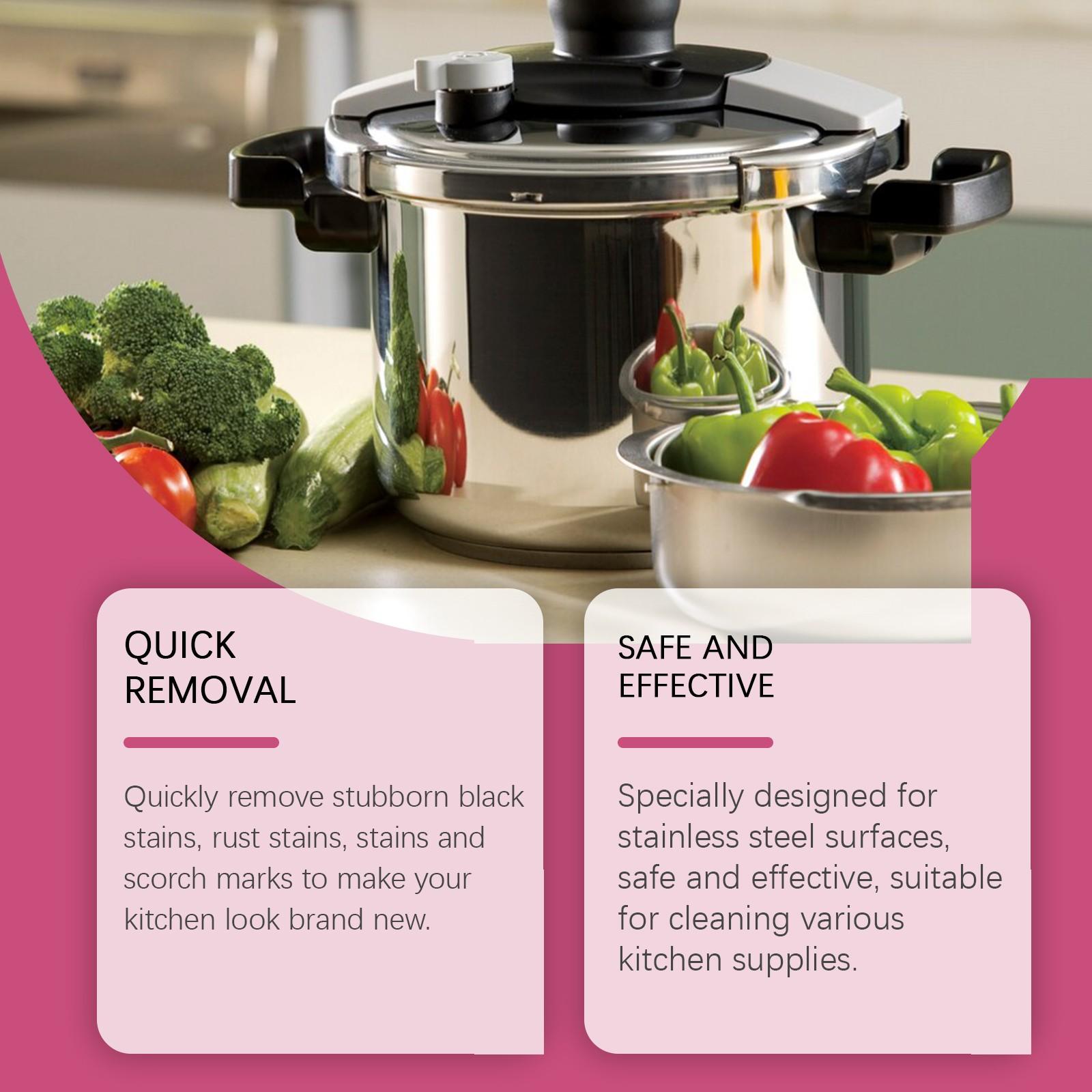 Паста для чистки кухонной нержавеющей стали Многофункциональная дезактивирующая паста — фото 3