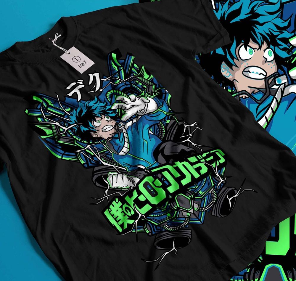 

Deku T-Shirt All Might Boku No Hero Academia Katsuki Midoriya Shoto Dabi 151 3XL