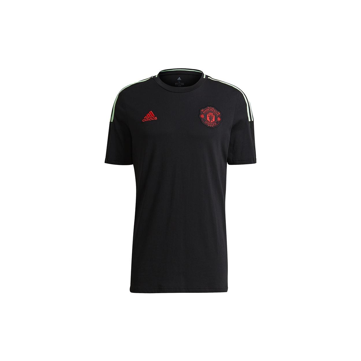 adidas MENS Mufc Tee Manchester United Football Short Sleeve Black Men s GR9579 M