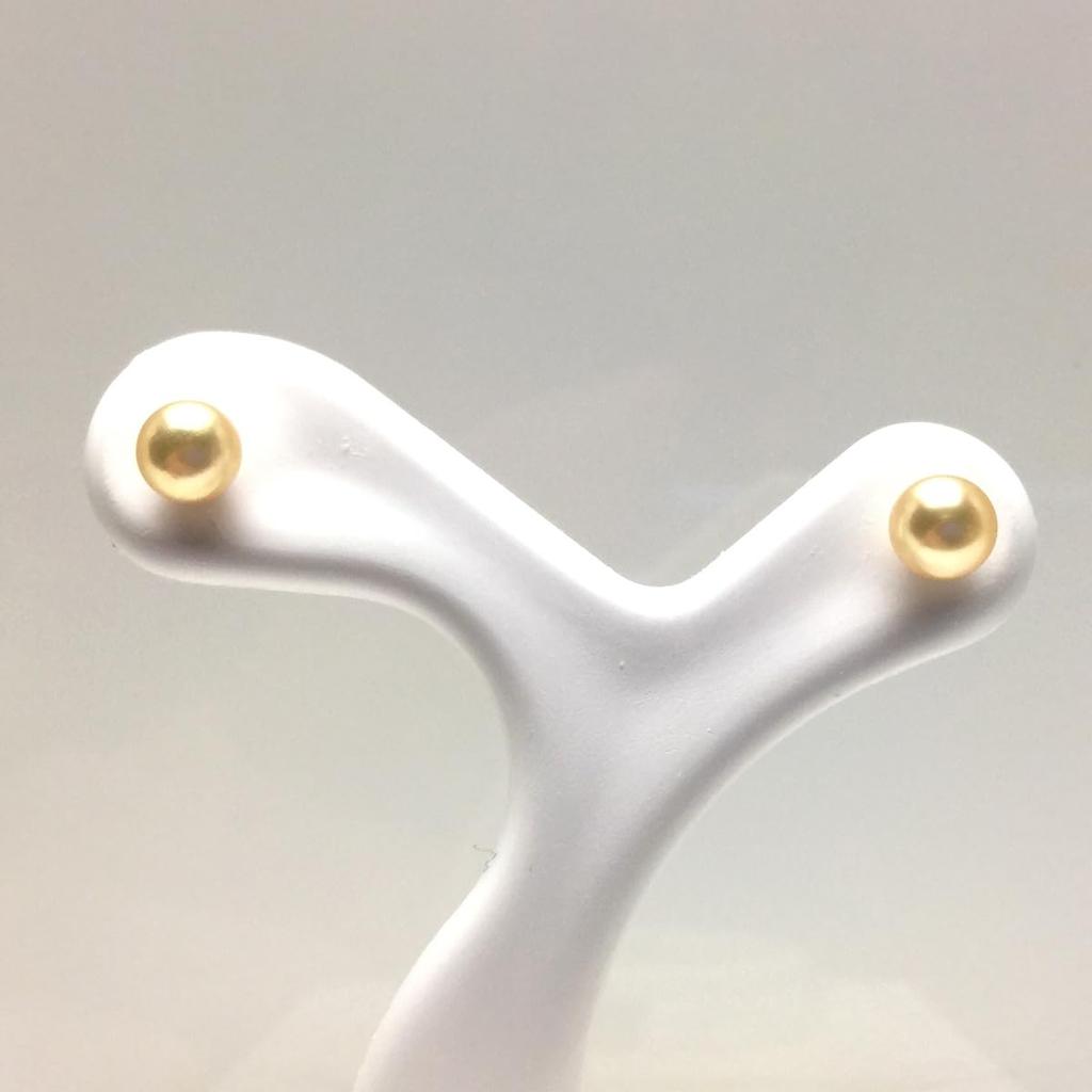 Akoya Pearl Gold Baby Pearl from a Pearl Specialty Store [Isowa Pearl] Earrings, 4.0-4.5mm, (18K), FID6376436, Long-established